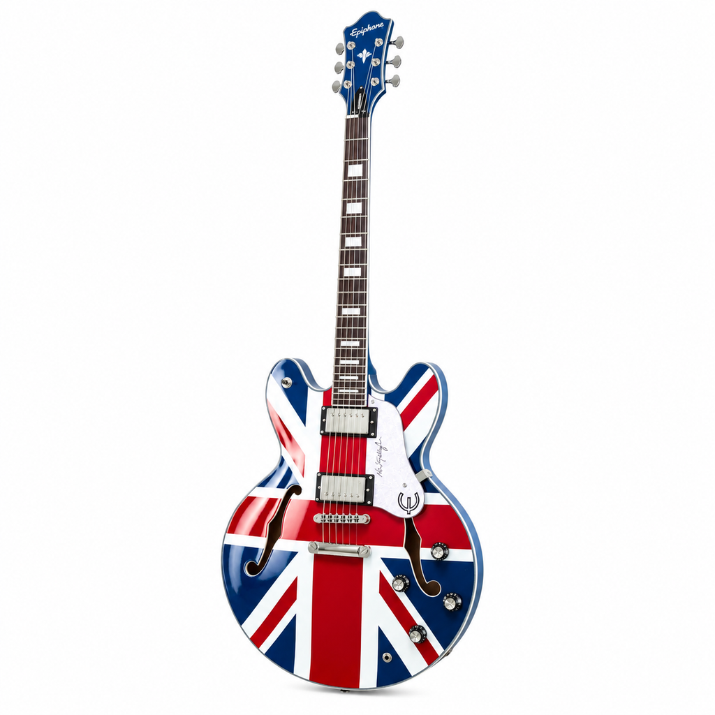 UK Flag Mini Electric Guitar Decor