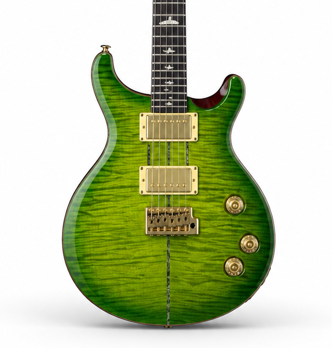 Premium 6-String Electric Guitar with Flame Maple Finish & Gold Hardware