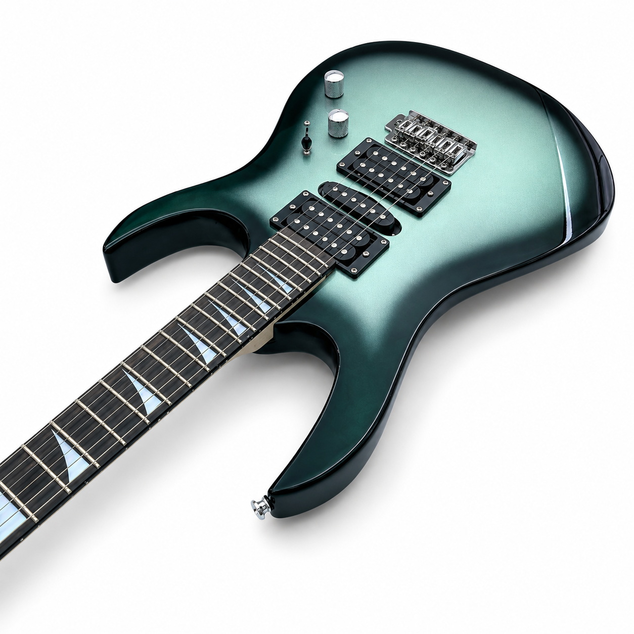 Black Circle Silver 170 Electric Guitar | Classic Performance Practice Guitar