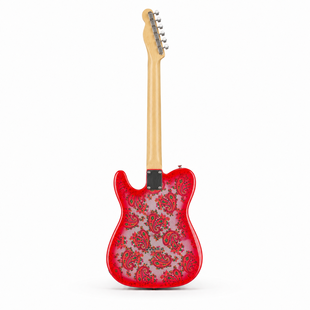Red 12-String Electric Guitar | Retro Performance Guitar with Single-Coil Pickups