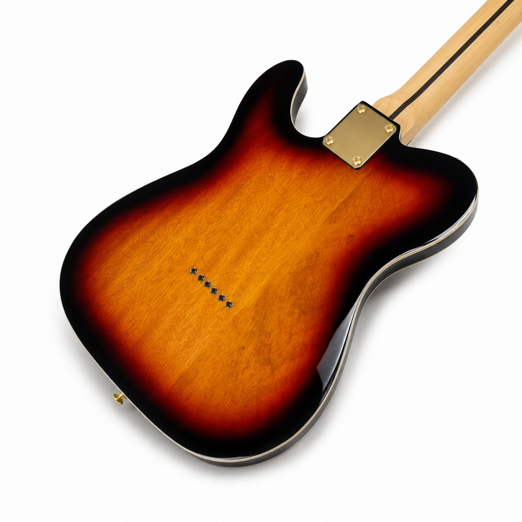 Three-Color Gradient 6-String Electric Guitar | Maple Fingerboard & Gold Hardware