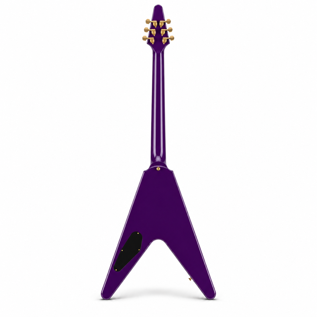 Purple Fork-Shaped Electric Guitar | Irregular Body Design with Premium Sound