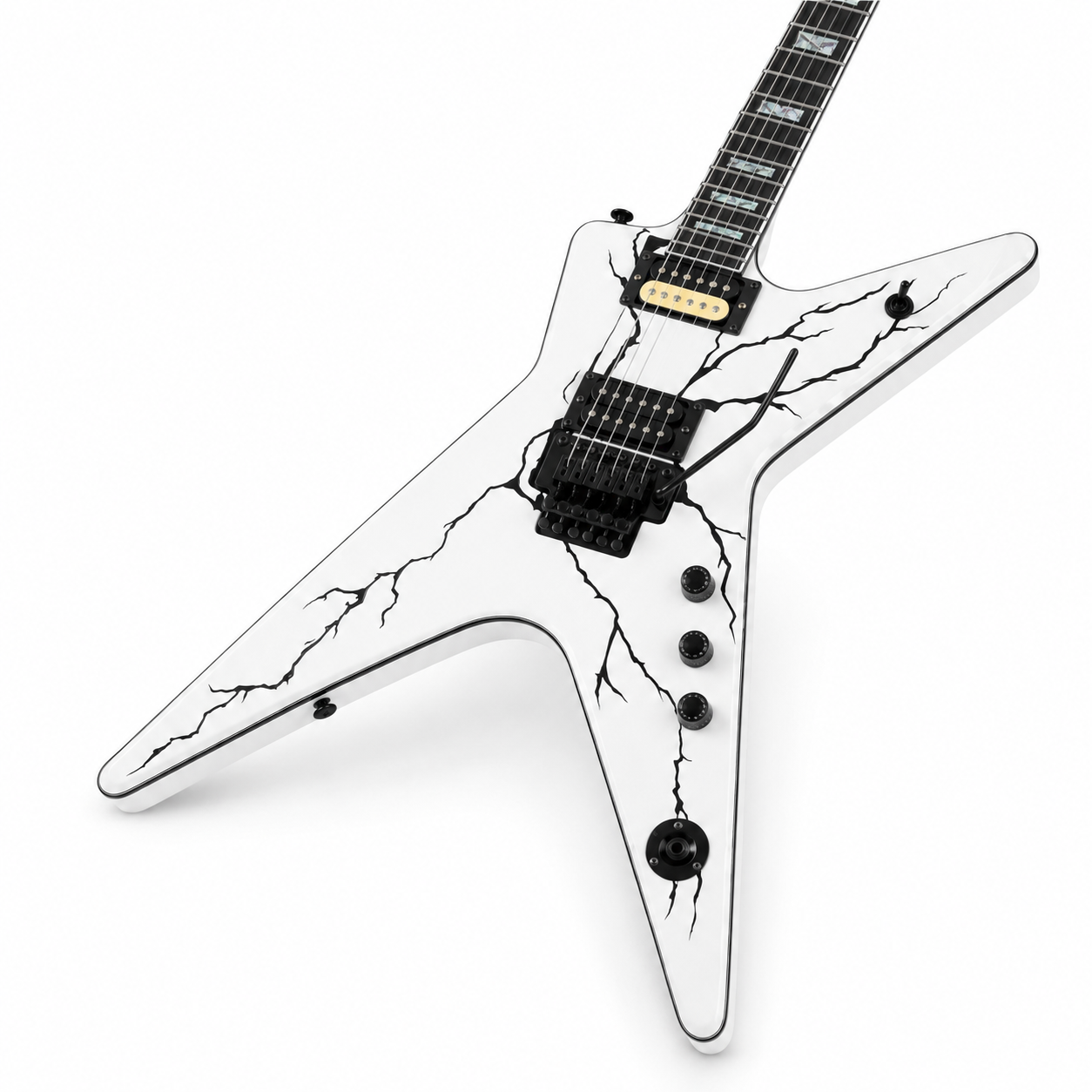 Colorful Inlay 6-String Electric Guitar | Rosewood Fretboard Stage Performance Guitar