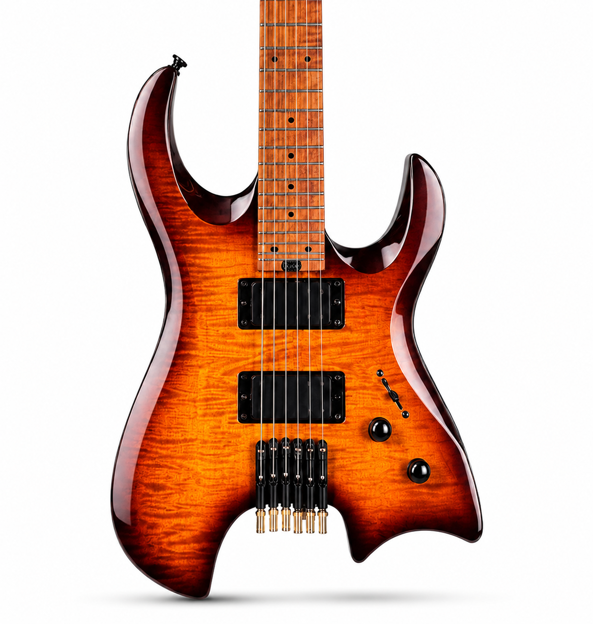Headless Electric Guitar – Swamp Ash & Mahogany Body