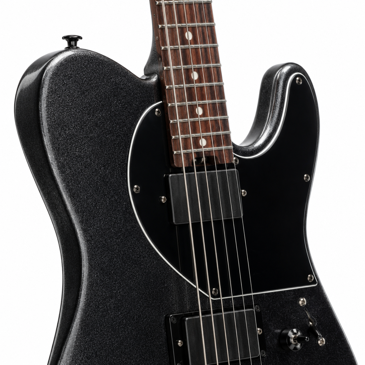Eart TL-281 Black Electric Guitar – Roasted Maple Neck