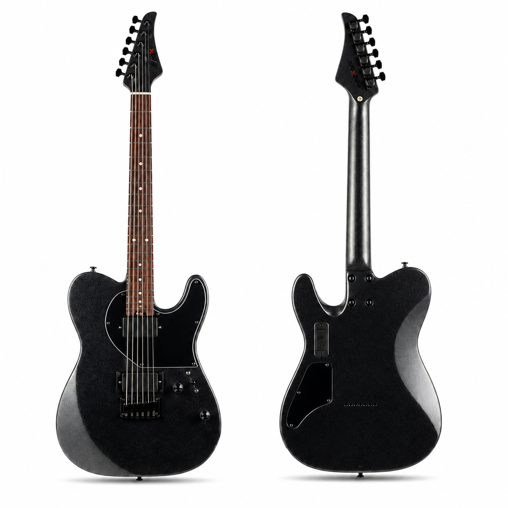 Eart TL-281 Black Electric Guitar – Roasted Maple Neck