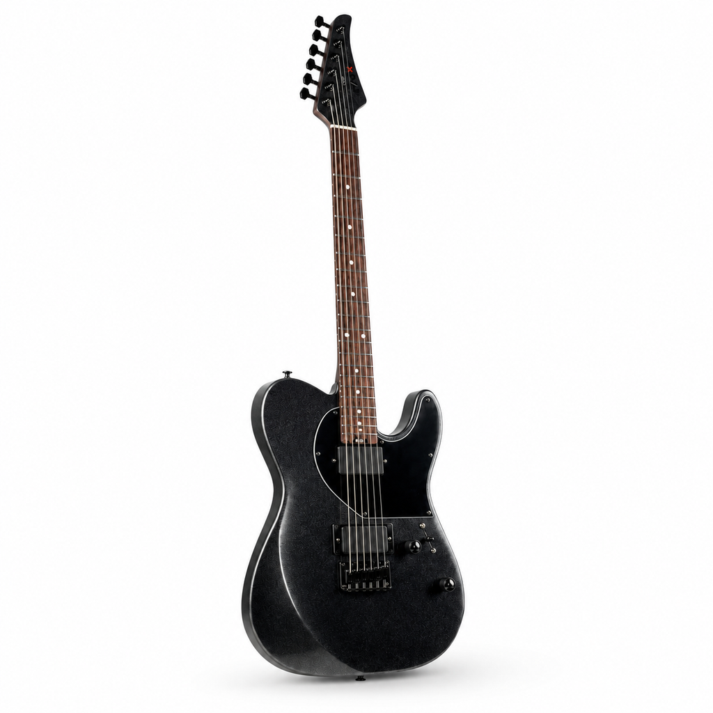 Eart TL-281 Black Electric Guitar – Roasted Maple Neck