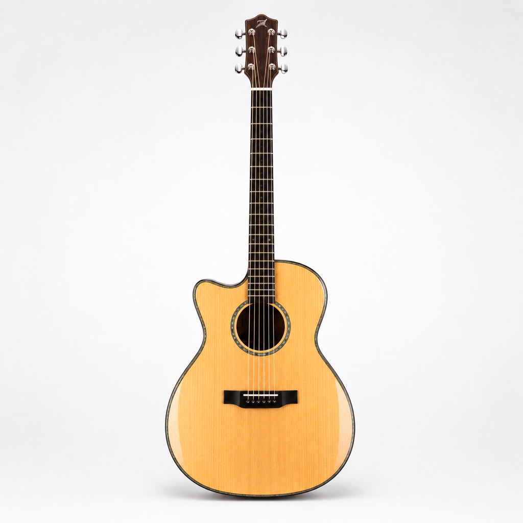 41-Inch Left-Handed Acoustic Guitar | Solid Top & Rosewood Finish