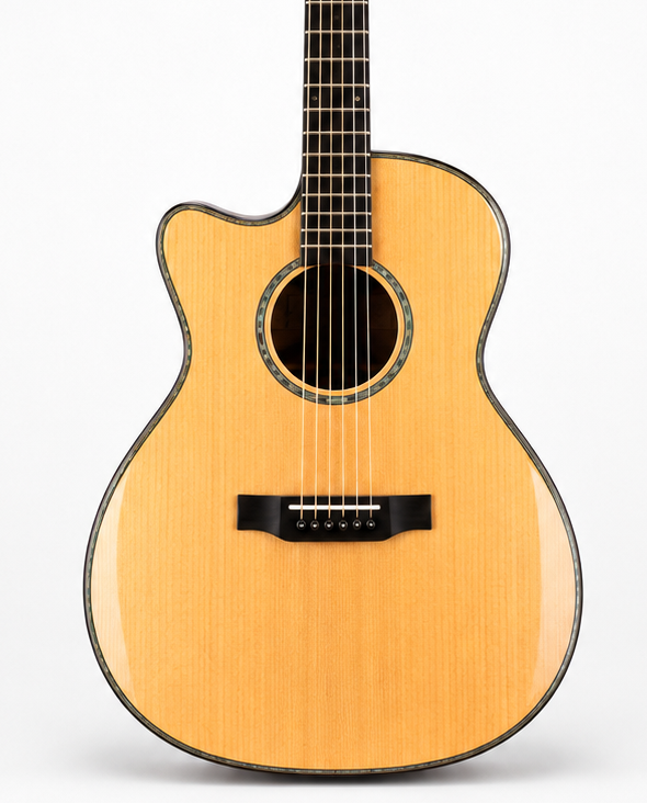 41-Inch Left-Handed Acoustic Guitar | Solid Top & Rosewood Finish