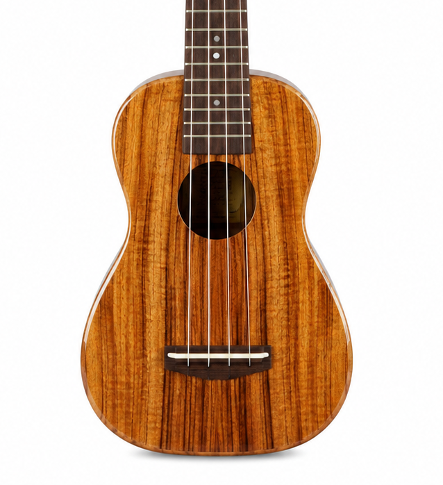 Premium Solid Koa Ukulele for Concert and Tenor Players