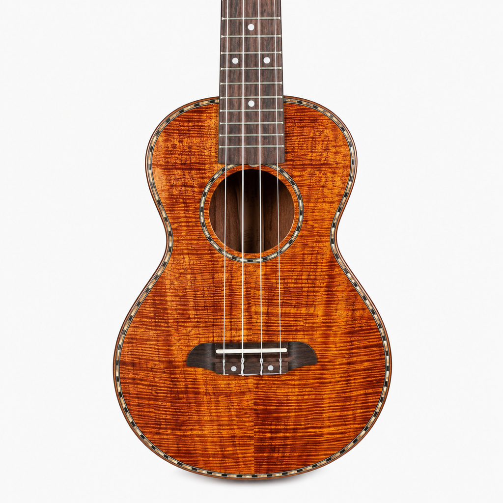Custom Handmade Tenor Ukulele with Ebony Fingerboard