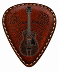 Vintage Leather Guitar Picks Set