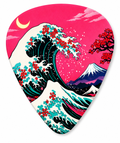 Cherry Blossom Wave Guitar Picks Set