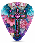 Jeweled Cross Guitar Pick