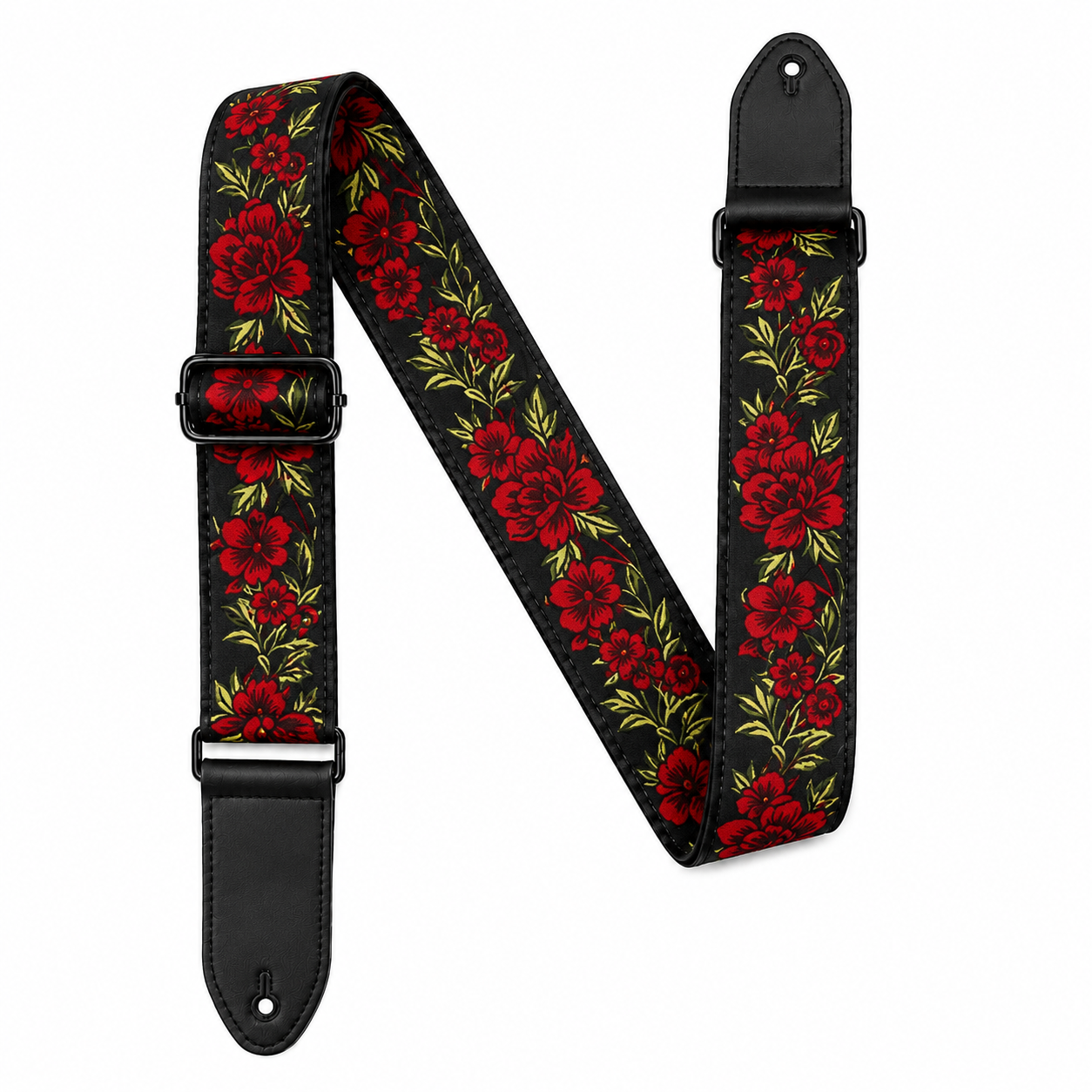 Vintage Floral Guitar Strap