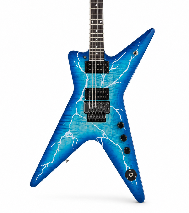 Guitarra Elétrica 6 Cordas com Humbucker de Alta Saída – Heavy Metal