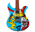 Custom Electric Guitar – 6 Strings, Hand-Painted Pop Art Design, One-of-a-Kind Finish