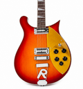High Quality 6-String Electric Guitar – Cherry Burst Finish, Gold Pickguard, 2-Piece Pickup Configuration