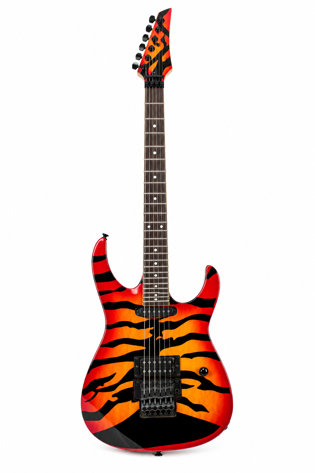 6-String Electric Guitar – Black Hardware, Rosewood Fretboard, Fully Customizable