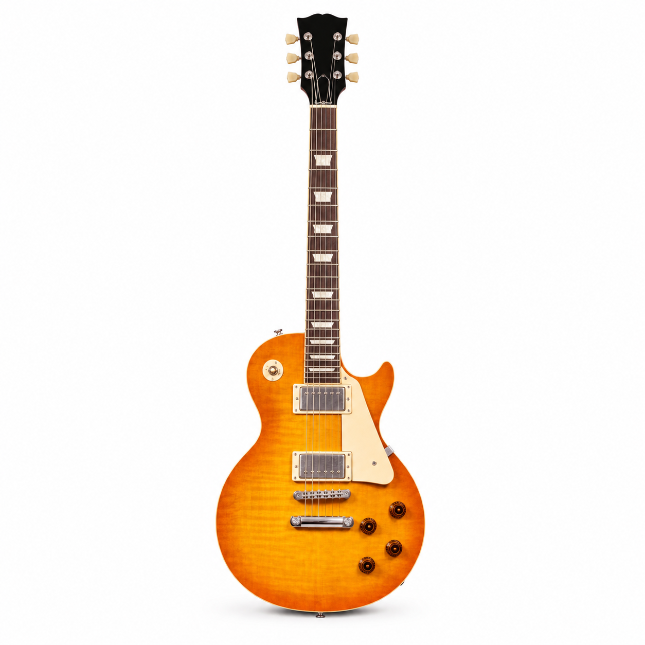39-Inch Electric Guitar – 6 String, Dual Pickup, Yellow Finish, Rosewood Fingerboard, Mahogany Body