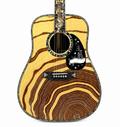 All Solid Wood Acoustic Guitar – Tree of Life Inlay | Two-Tone Marquetry | Glossy 300 Series | Luthier Grade |