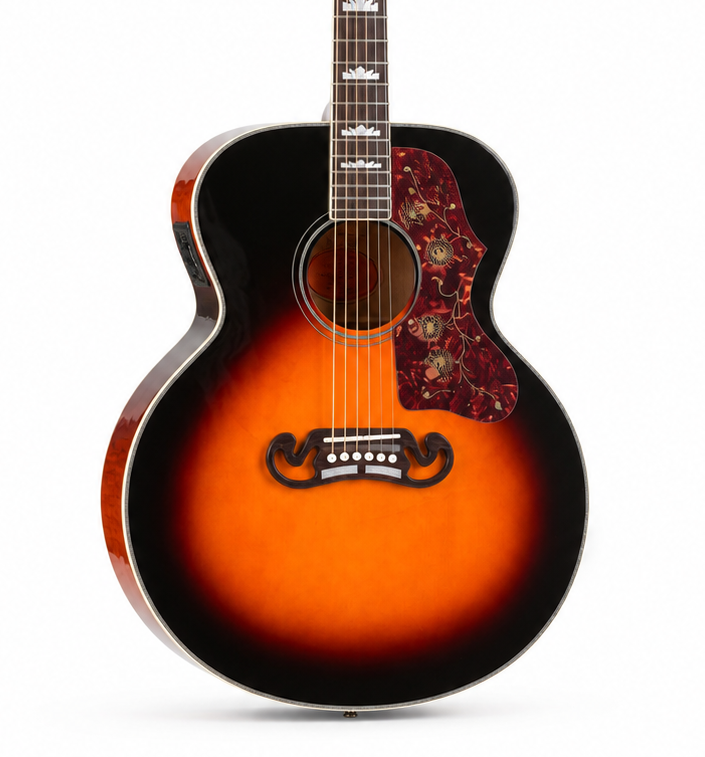 43 Inch SJ200 Acoustic-Electric Guitar, Spruce Wood Body in Vintage Sunburst Finish