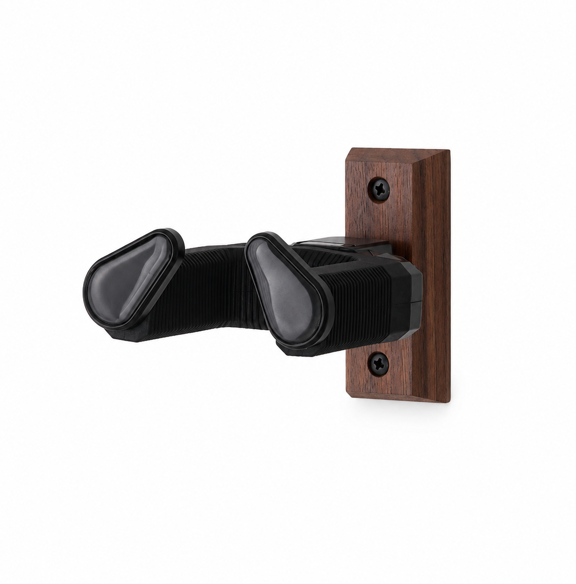 Self-Lock Wood Guitar Wall Hanger — Universal Display Stand for Electric, Bass & Ukulele