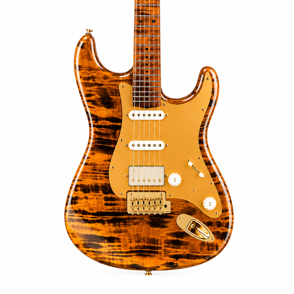 Vintage Electric Guitar with Roasted Maple Neck
