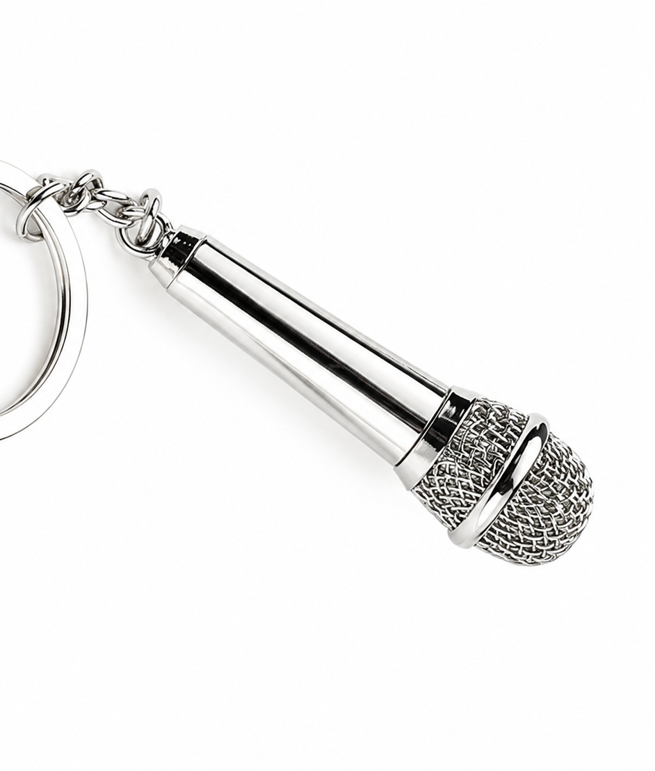Retro Music Keychain – Microphone Piano Saxophone Pendant Kids Gift