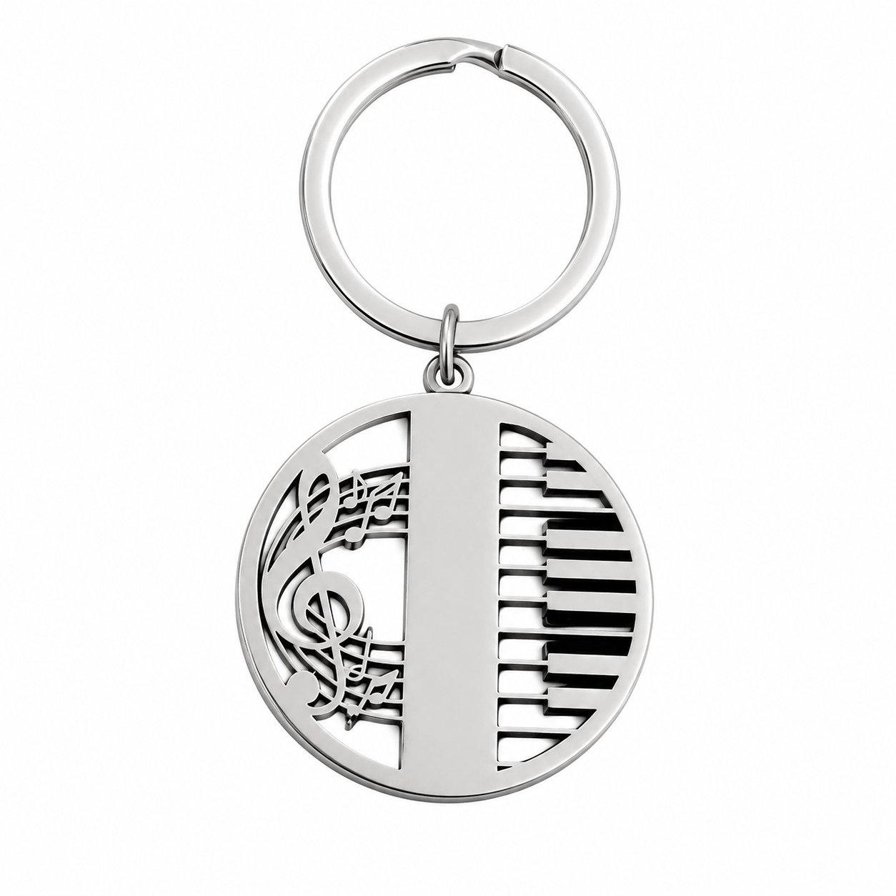 Gold Musical Note Piano Keychain Gift