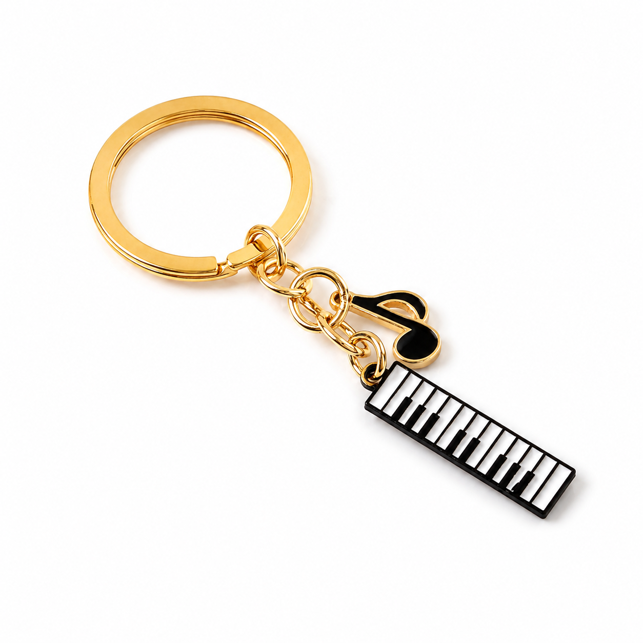 Piano Music Note Keychain Gift