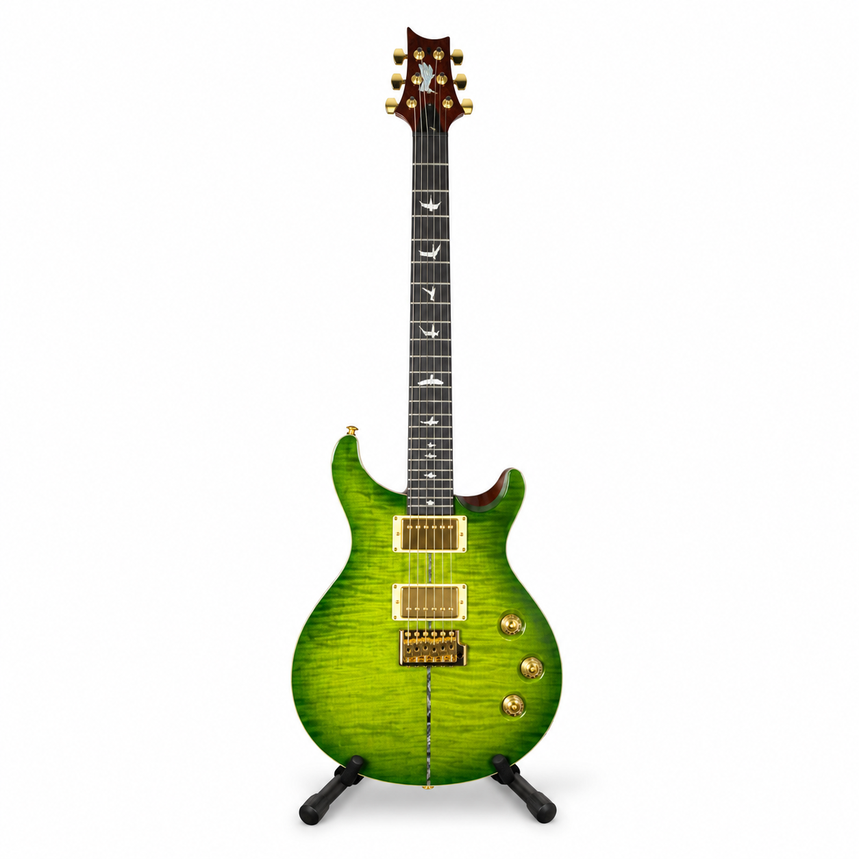 Premium 6-String Electric Guitar with Flame Maple Finish & Gold Hardware