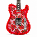 Red 12-String Electric Guitar | Retro Performance Guitar with Single-Coil Pickups