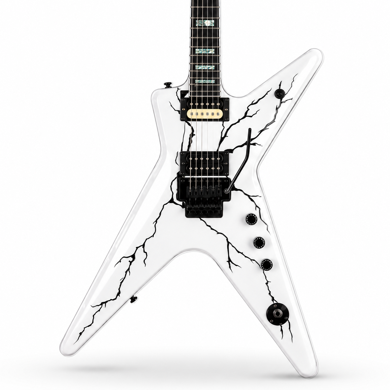 Colorful Inlay 6-String Electric Guitar | Rosewood Fretboard Stage Performance Guitar
