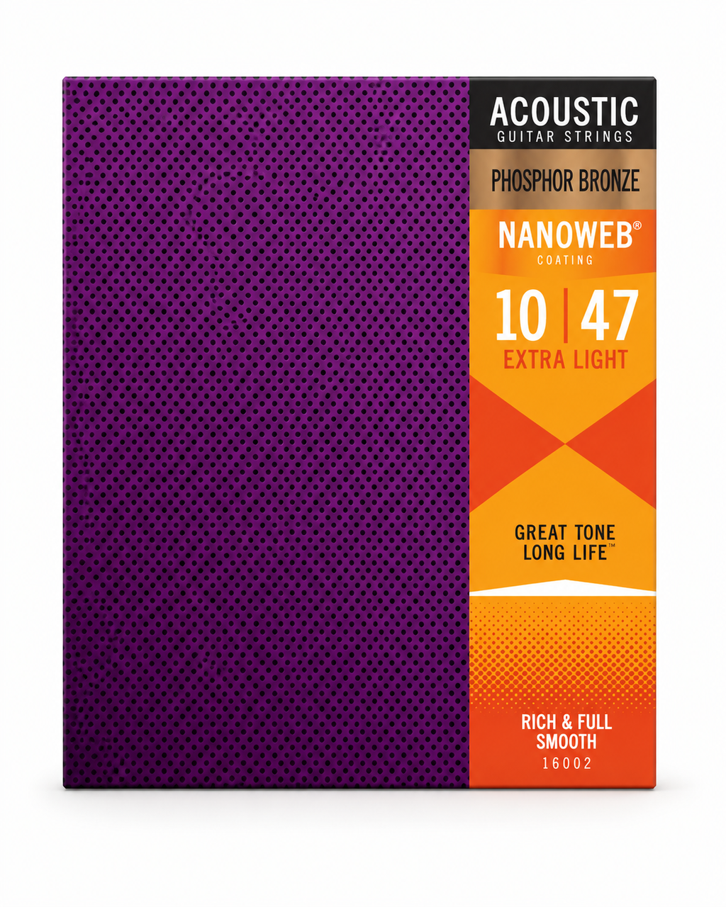Acoustic Guitar Strings Phosphor Bronze 10-47 Extra Light Nanoweb