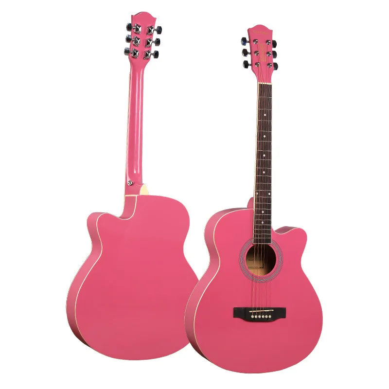 40-Inch 6-String Acoustic Guitar | Basswood Body & Gloss Finish