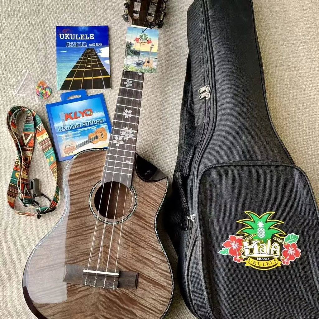 Gloss Tiger Pattern Ukulele, 23 or 26 Inch