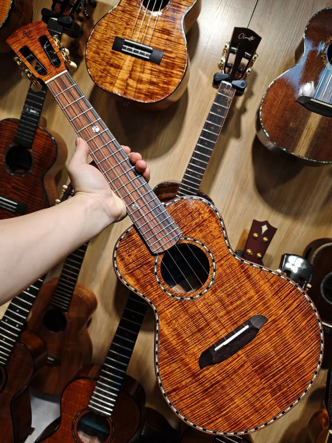 Custom Handmade Tenor Ukulele with Ebony Fingerboard