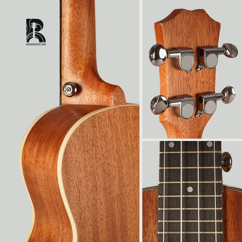 R-Style 24-Inch Mahogany Tenor Ukulele for Beginners