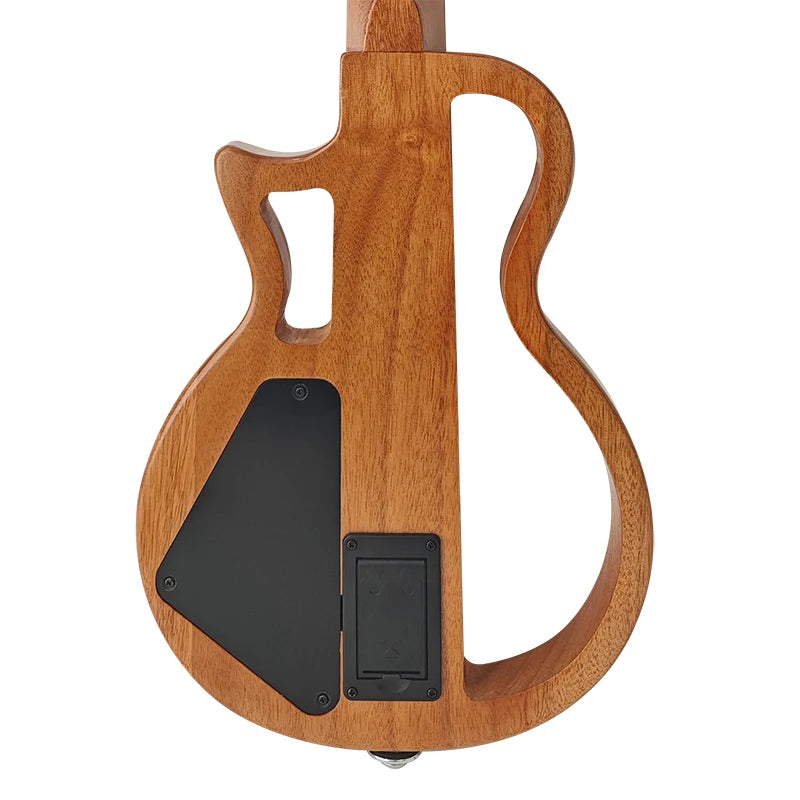 23-Inch Solid Mahogany Electric Ukulele Kit with Bag