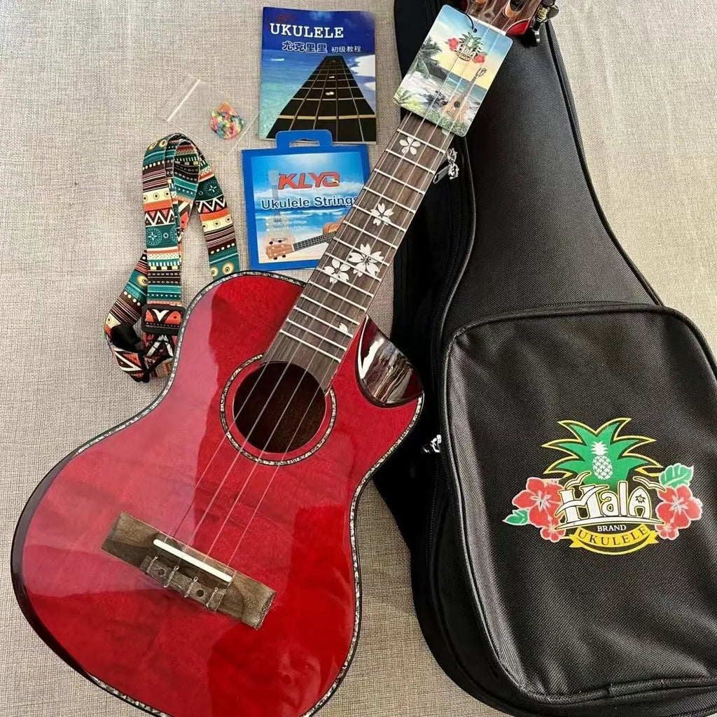 Gloss Tiger Pattern Ukulele, 23 or 26 Inch