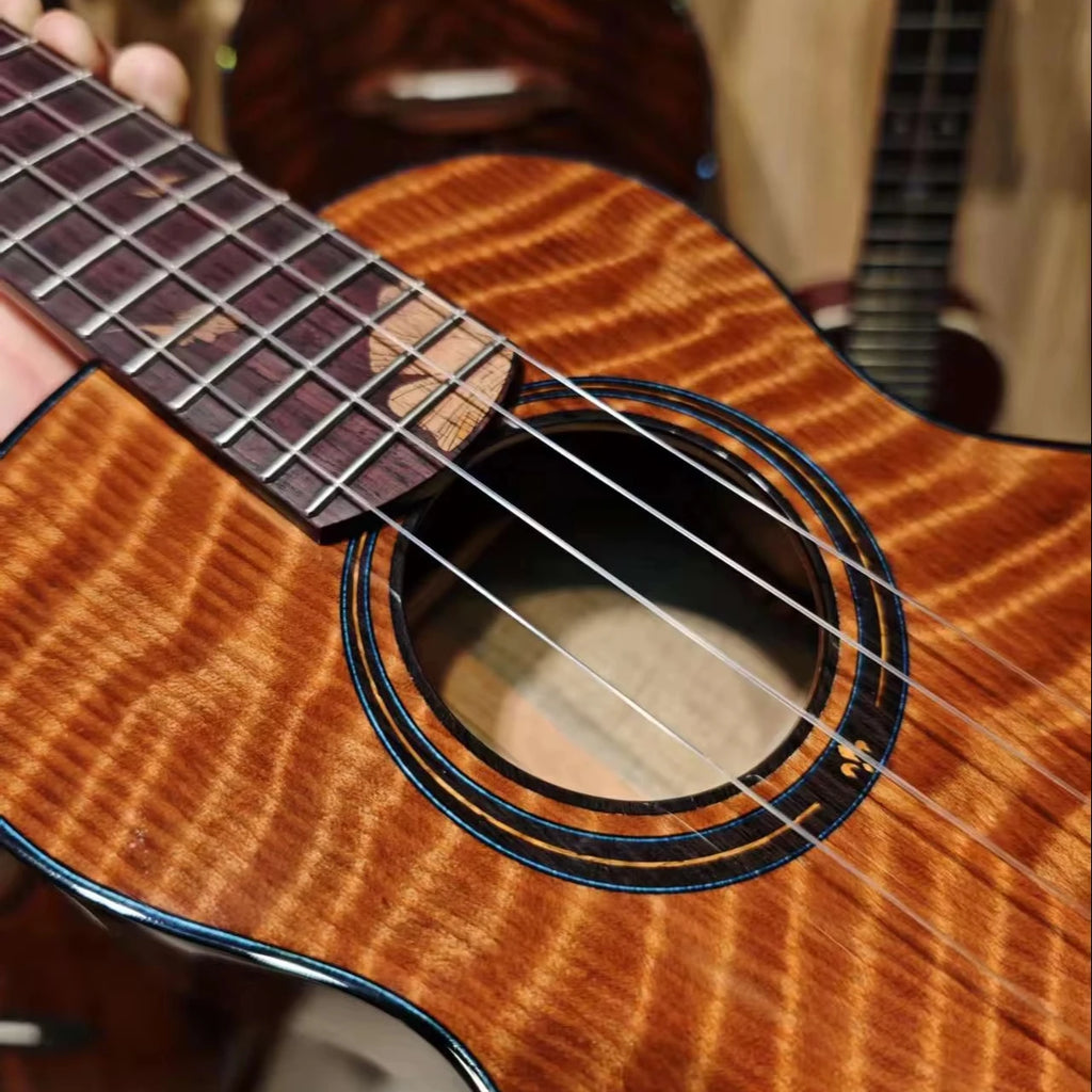 Custom Handmade Tenor Ukulele with Ebony Fingerboard