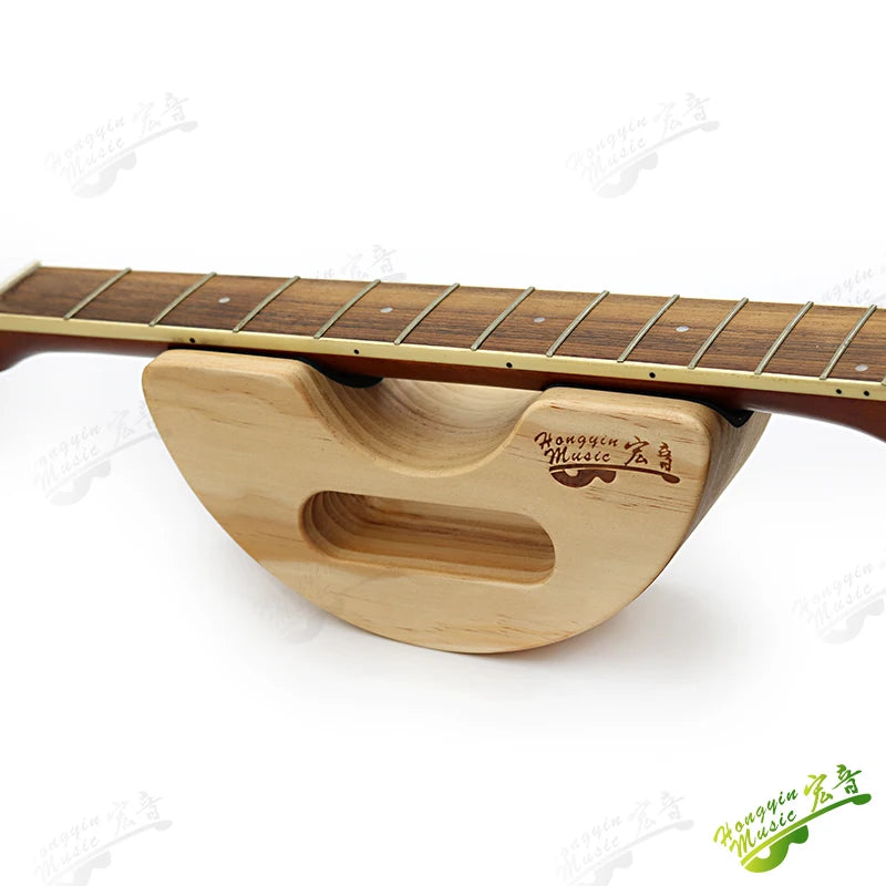 Guitar Neck Rest Support, Cork-Lined Wooden Caul for Acoustic & Electric Guitar Maintenance
