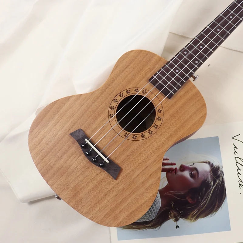 JELO UT-H26 26-Inch Mahogany Ukulele with Nylon Strings