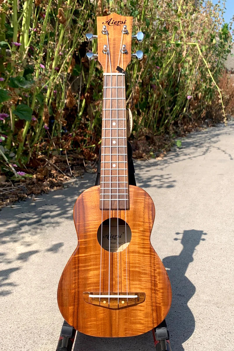 Premium Solid Koa Ukulele for Concert and Tenor Players