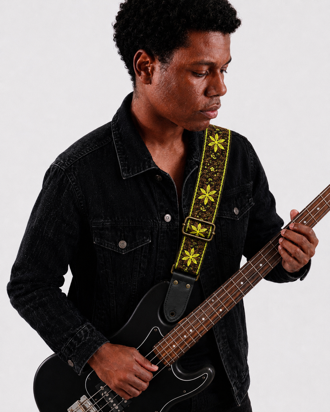 Green Vintage Guitar Strap
