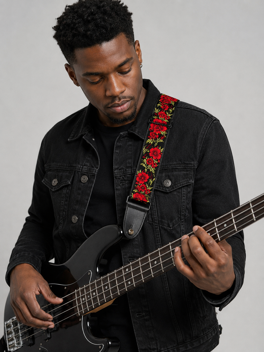 Vintage Floral Guitar Strap
