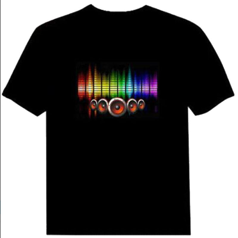 Voice-Activated Luminous Short Sleeve T-Shirt