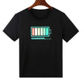 Luminous T-shirt men and women with cross-border Amazon disco net red bar nightclub led voice-activated luminous short sleeve wholesale
