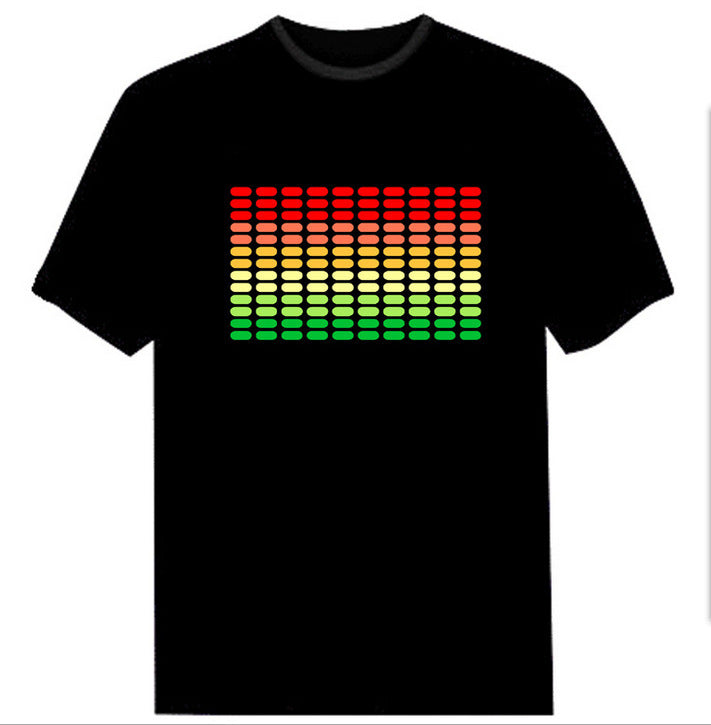 Voice-Activated Luminous Short Sleeve T-Shirt
